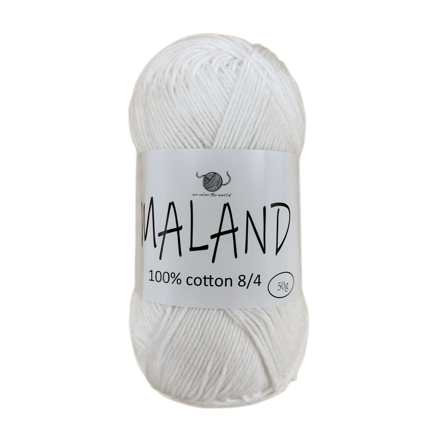 MALAND Bomuldsgarn 8/4 - Hvid