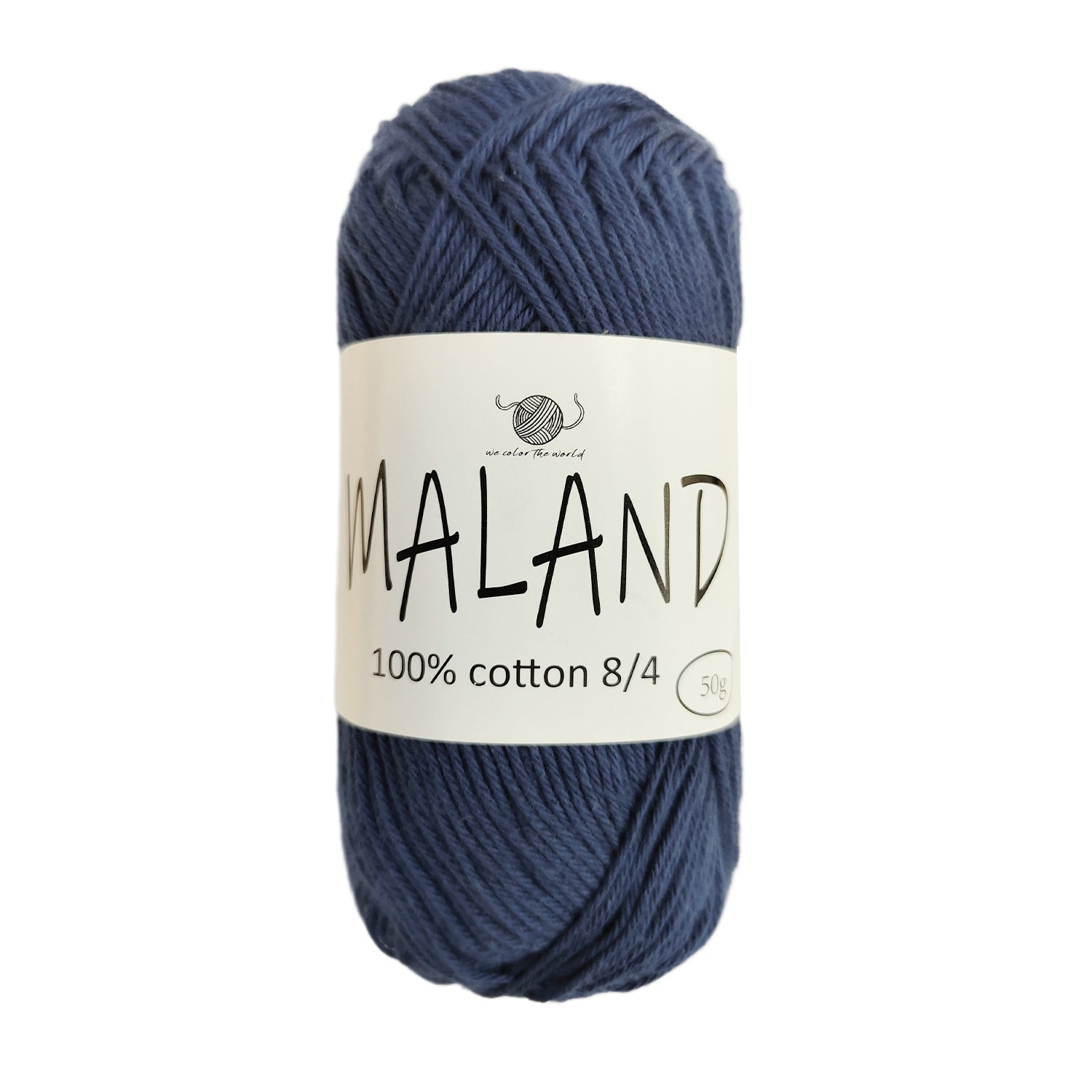 MALAND Bomuldsgarn 8/4 - Marine Blå