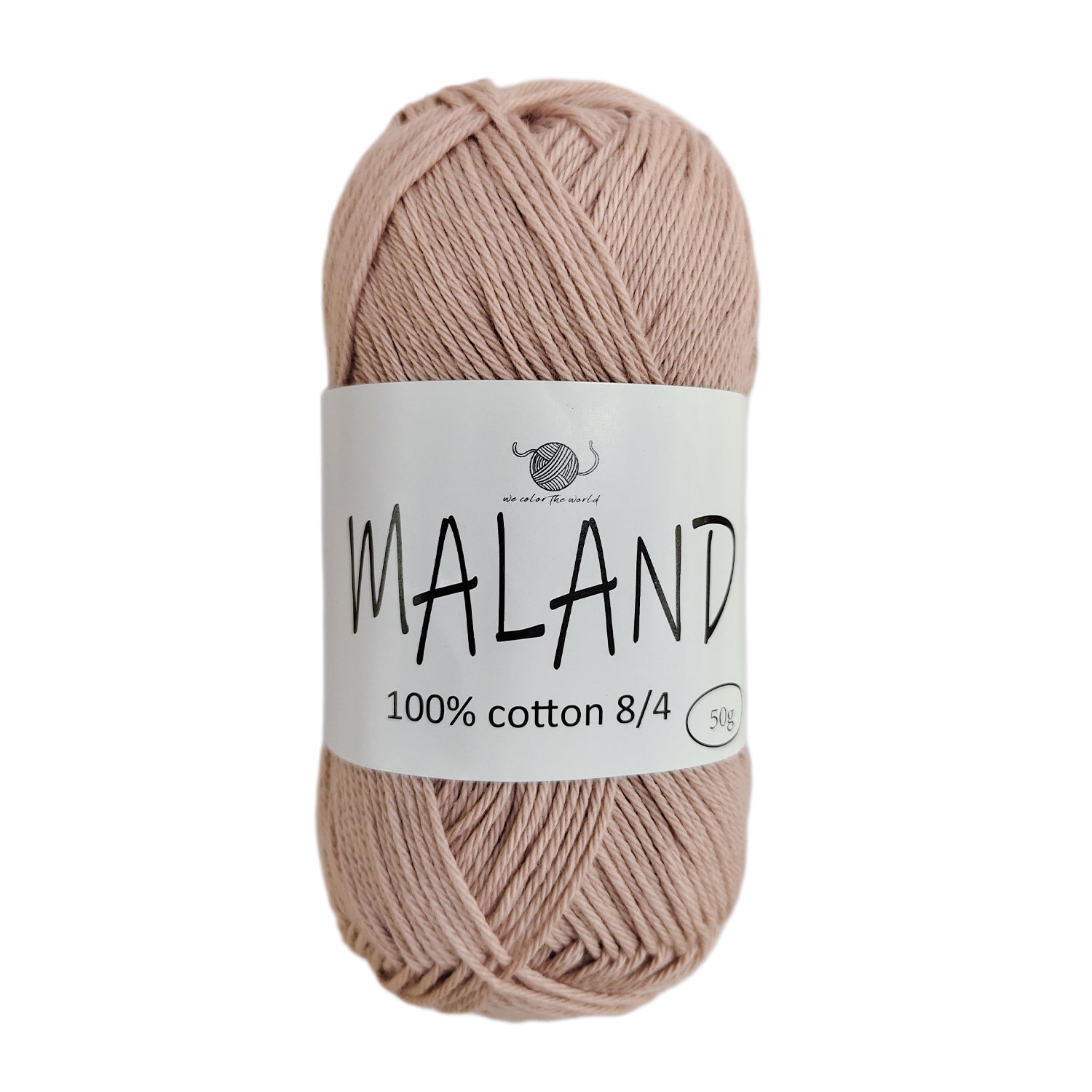 MALAND Bomuldsgarn 8/4 - Støvet pink