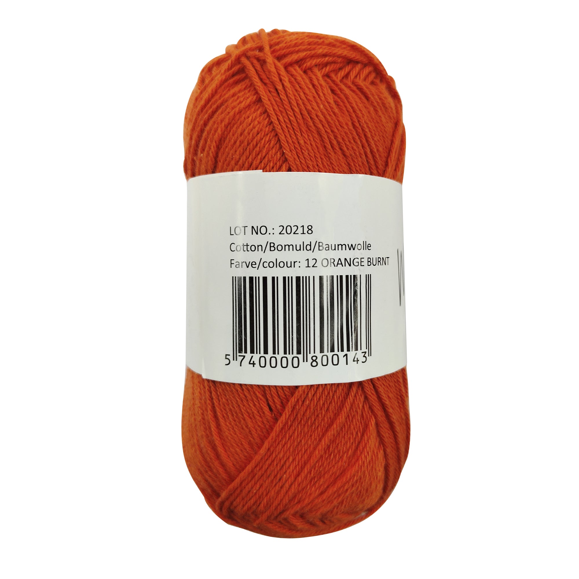 MALAND Cotton 8/4 - Orange 'brændt'