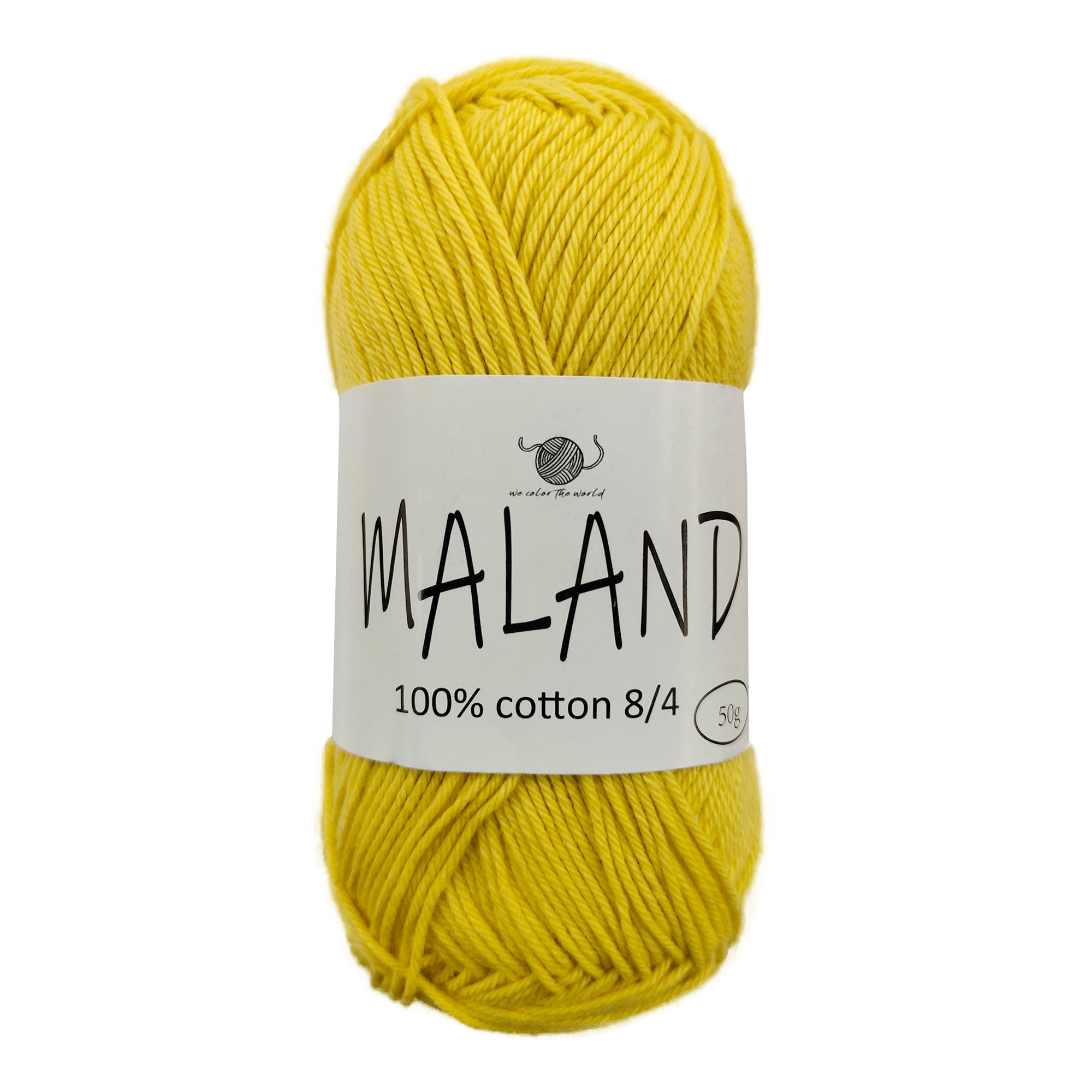 MALAND Cotton 8/4 - Gul 'mustard'